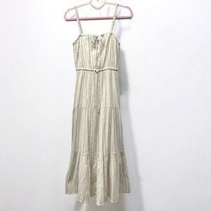 Z Supply Striped Maxi Dress Natural XS EUC